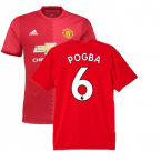 Manchester United 2016-17 Home Shirt (Pogba #6) ((Fair) M)