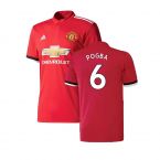 Manchester United 2017-18 Home Shirt ((Excellent) 4-5 Year) (Pogba 6)