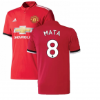 Manchester United 2017-18 Home Shirt ((Excellent) S) (Mata 8)