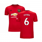 Manchester United 2019-20 Home Shirt ((Excellent) S) (Pogba 6)