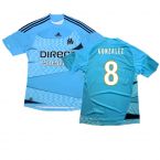 Marseille 2009-10 Away Shirt ((Excellent) M) (Gonzalez 8)
