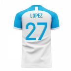 Marseille 2023-2024 Home Concept Football Kit (Libero) (LOPEZ 27)