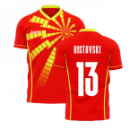 North Macedonia 2022-2023 Home Concept Shirt (Libero) (RISTOVSKI 13)