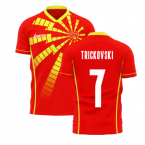 North Macedonia 2022-2023 Home Concept Shirt (Libero) (TRICKOVSKI 7)