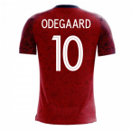 Norway 2025-2026 Home Concept Football Kit (Airo) (ODEGAARD 10)