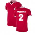 Nottingham Forest 1976-1977 Retro Football Shirt (Anderson 2)