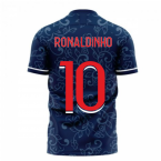 Paris 2023-2024 Home Concept Football Kit (Libero) (RONALDINHO 10)