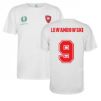Poland 2021 Polyester T-Shirt (White) (LEWANDOWSKI 9)