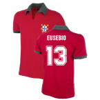 Portugal 1972 Short Sleeve Retro Football Shirt (EUSEBIO 13)