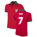 Portugal 1972 Short Sleeve Retro Football Shirt (FIGO 7)