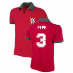 Portugal 1972 Short Sleeve Retro Football Shirt (PEPE 3)