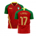 Portugal 2023-2024 Home Concept Football Kit (Airo) (G GUEDES 17)