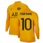 PSG 2021-2022 Goalkeeper Shirt (University Gold) (Your Name)