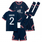 PSG 2021-2022 Little Boys Home Kit (HAKIMI 2)