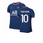 PSG 2021-2022 Vapor Match Home Shirt (Your Name)
