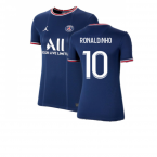 PSG 2021-2022 Womens Home Shirt (RONALDINHO 10)