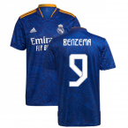 Real Madrid 2021-2022 Away Shirt (BENZEMA 9)
