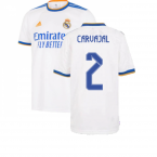 Real Madrid 2021-2022 Home Shirt (Kids) (CARVAJAL 2)