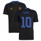 Real Madrid 2021-2022 Training Shirt (Black) (PUSKAS 10)
