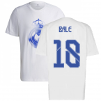 Real Madrid 2021-2022 Training Tee (White-Blue) (BALE 18)