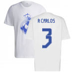 Real Madrid 2021-2022 Training Tee (White-Blue) (R CARLOS 3)
