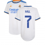 Real Madrid 2021-2022 Womens Home Shirt (RAUL 7)