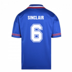 Score Draw Chelsea 1994 Retro Football Shirt (Sinclair 6)