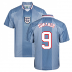 Score Draw England 1996 Away Euro Championship Retro Football Shirt (SHEARER 9)