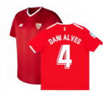 Sevilla 2017-18 Away Shirt ((Excellent) L) (DANI ALVES 4)