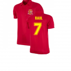 Spain 1984 Retro Football Shirt (RAUL 7)