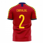 Spain 2025-2026 Home Concept Football Kit (Libero) (CARVAJAL 2)
