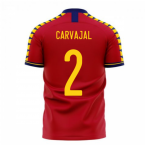 Spain 2023-2024 Home Concept Football Kit (Libero) (CARVAJAL 2)