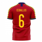 Spain 2023-2024 Home Concept Football Kit (Libero) (CEBALLOS 6)
