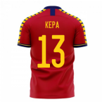 Spain 2023-2024 Home Concept Football Kit (Libero) (KEPA 13)