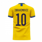 Sweden 2025-2026 Home Concept Football Kit (Libero) (IBRAHIMOVIC 10)