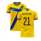 Sweden 2023-2024 Home Concept Football Kit (Libero) (KULUSEVSKI 21)