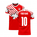 Switzerland 2025-2026 Retro Concept Football Kit (Libero) (Your Name)