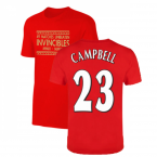 The Invincibles 49 Unbeaten T-Shirt (Red) (CAMPBELL 23)
