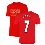 The Invincibles 49 Unbeaten T-Shirt (Red) (SAKA 7)