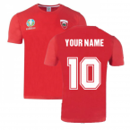 Wales 2021 Polyester T-Shirt (Red) (Your Name)