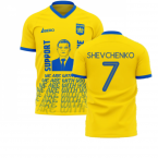 We Are With You Ukraine Concept Football Kit (Libero) (SHEVCHENKO 7)