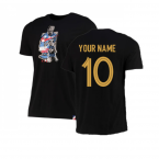 2022-2023 France Mbappe Player Tee (Black) (Your Name)