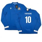 2023-2024 Italy Rugby Home LS Cotton Shirt (Your Name)