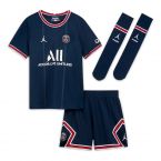 PSG 2021-2022 Little Boys Home Kit