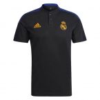 Real Madrid 2021-2022 Polo Shirt (Black)