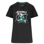 2022 Mercedes George Russell #63 T-Shirt (Black) - Womens