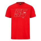 2022 Ferrari Fanwear Drivers Tee Carlos Sainz (Red)