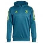 2022-2023 Juventus Hooded Track Top (Active Teal)