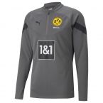 2022-2023 Borussia Dortmund Half Zip Top (Smoked Pearl)