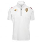 2022-2023 Monaco Zip Polo Shirt (White)